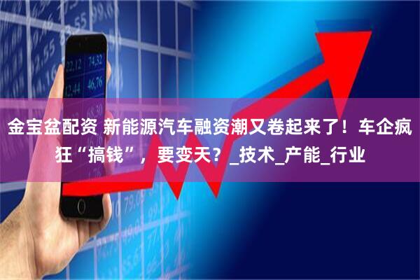 金宝盆配资 新能源汽车融资潮又卷起来了！车企疯狂“搞钱”，要变天？_技术_产能_行业